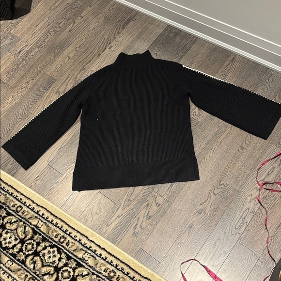 FCUk 1980’s contrast Stitch mock Sweater 3/4 Sleeve Size XS - Picture 12 of 17